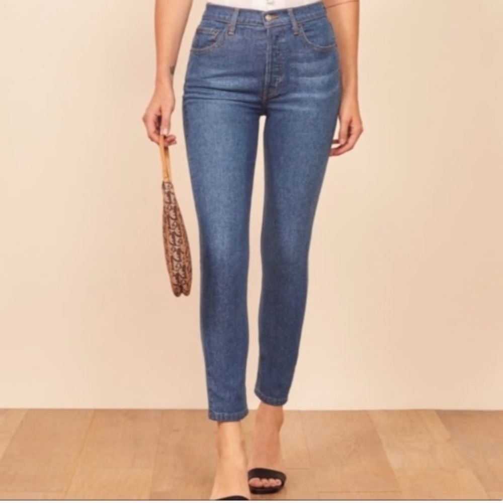 Reformation Serena high skinny crop 29 Cannes. NWT